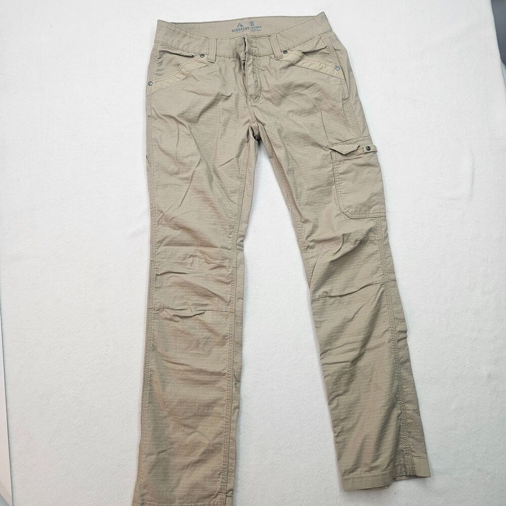 RIDGECUT Women's Size 6 Tan Ripstop Cargo Pants Outdoor Hiking Toughwear